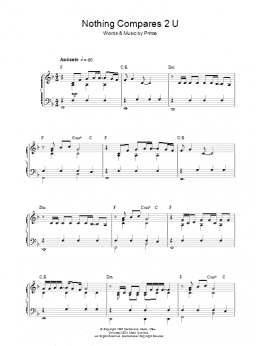 page one of Nothing Compares 2 U (Piano Solo)