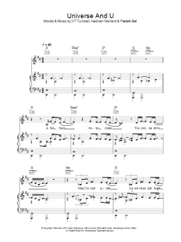 page one of Universe & U (Piano, Vocal & Guitar Chords)