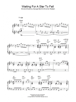 page one of Waiting For A Star To Fall (Piano, Vocal & Guitar Chords)
