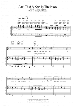 page one of Ain't That A Kick In The Head (Piano, Vocal & Guitar Chords)