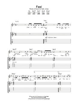 page one of Feel (Guitar Tab)