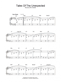 page one of Theme from Tales Of The Unexpected (Piano Solo)