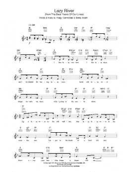 page one of Lazy River (Lead Sheet / Fake Book)