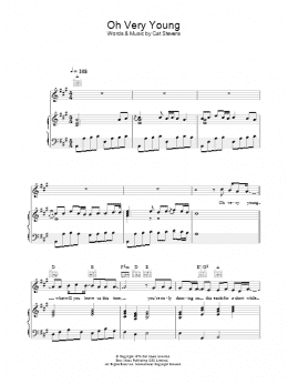 page one of Oh Very Young (Piano, Vocal & Guitar Chords)