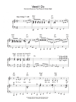 page one of 'Deed I Do (Piano, Vocal & Guitar Chords)