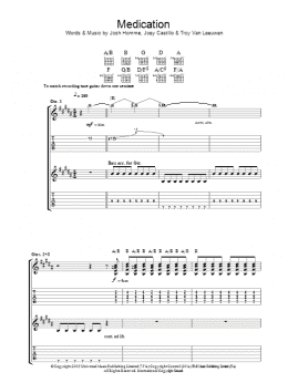 page one of Medication (Guitar Tab)