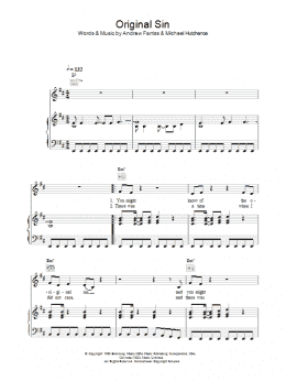 page one of Original Sin (Piano, Vocal & Guitar Chords)