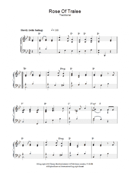 page one of Rose Of Tralee (Piano Solo)