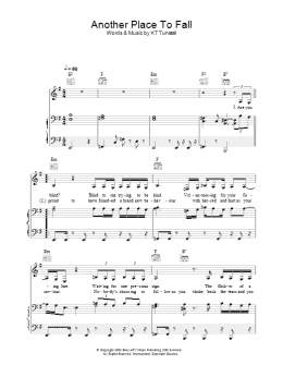 page one of Another Place To Fall (Piano, Vocal & Guitar Chords)
