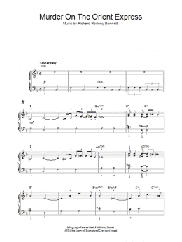page one of Murder On The Orient Express (Piano, Vocal & Guitar Chords)