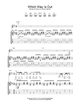 page one of Which Way Is Out (Guitar Tab)