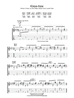 page one of Know-How (Guitar Tab)
