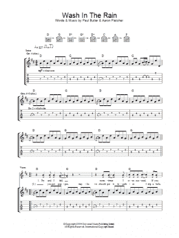 page one of Wash In The Rain (Guitar Tab)