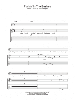 page one of F***in' In The Bushes (Guitar Tab)