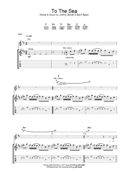 page one of To The Sea (Guitar Tab)