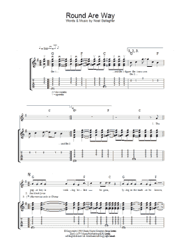 page one of Round Are Way (Guitar Tab)