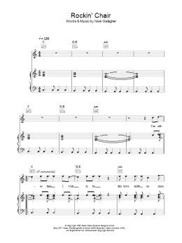 page one of Rockin' Chair (Piano, Vocal & Guitar Chords)