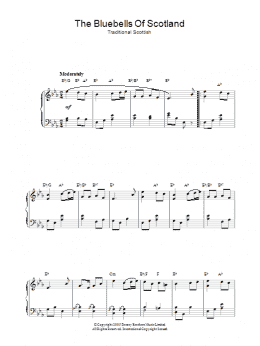 page one of The Bluebells Of Scotland (Piano Solo)