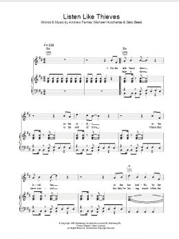 page one of Listen Like Thieves (Piano, Vocal & Guitar Chords)