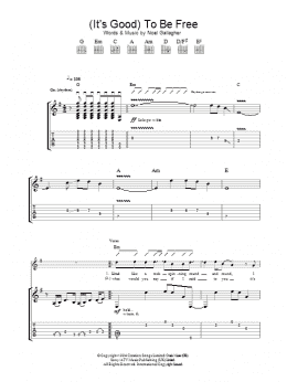 page one of (It's Good) To Be Free (Guitar Tab)