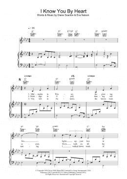 page one of I Know You By Heart (Piano, Vocal & Guitar Chords)