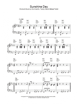 page one of Sunshine Day (Piano, Vocal & Guitar Chords)