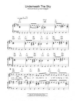 page one of Underneath The Sky (Piano, Vocal & Guitar Chords)