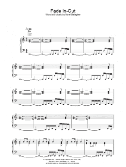 page one of Fade In-Out (Piano, Vocal & Guitar Chords)