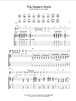 page one of The Modern World (Guitar Tab)