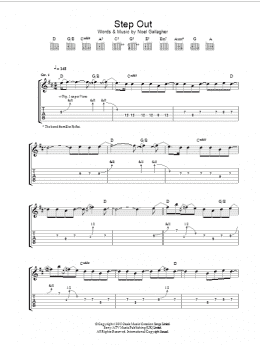 page one of Step Out (Guitar Tab)