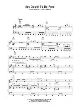 page one of (It's Good) To Be Free (Piano, Vocal & Guitar Chords)