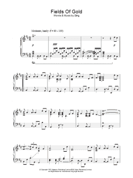 page one of Fields Of Gold (Piano Solo)