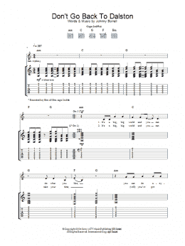 page one of Don't Go Back To Dalston (Guitar Tab)
