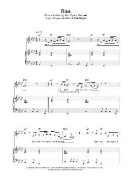 page one of Rise (Piano, Vocal & Guitar Chords)