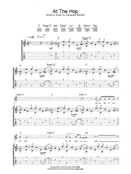 page one of At The Hop (Guitar Tab)