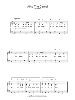 page one of Alice The Camel (Piano, Vocal & Guitar Chords)