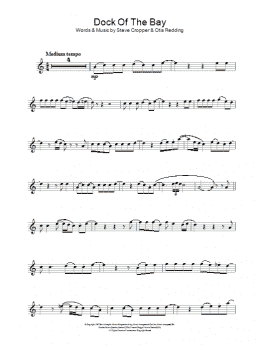 page one of (Sittin' On) The Dock Of The Bay (Lead Sheet / Fake Book)