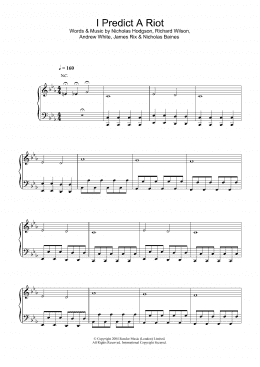 page one of I Predict A Riot (Piano, Vocal & Guitar Chords (Right-Hand Melody))