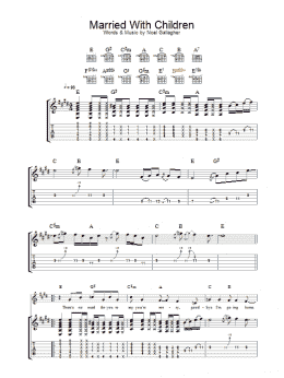 page one of Married With Children (Guitar Tab)
