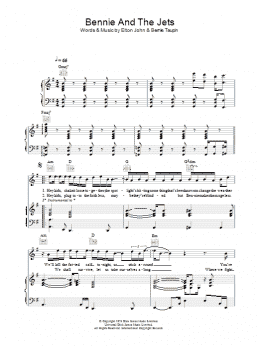 page one of Bennie And The Jets (Piano, Vocal & Guitar Chords)