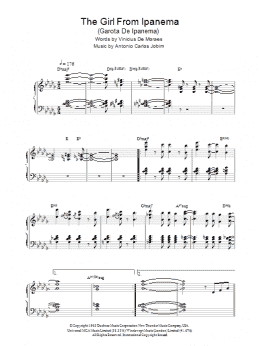 page one of The Girl From Ipanema (Garota De Ipanema) (Piano Solo)
