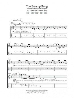 page one of The Swamp Song (Guitar Tab)