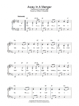 page one of Away In A Manger (Piano, Vocal & Guitar Chords)