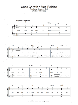 page one of Good Christian Men, Rejoice (Piano, Vocal & Guitar Chords)