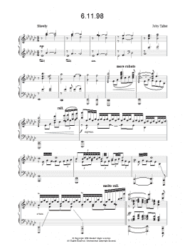 page one of 6/11/98 (Piano Solo)
