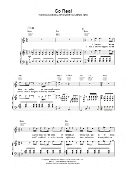 page one of So Real (Piano, Vocal & Guitar Chords)
