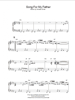 page one of Song For My Father (Piano Solo)
