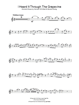 page one of I Heard It Through The Grapevine (Alto Sax Solo)