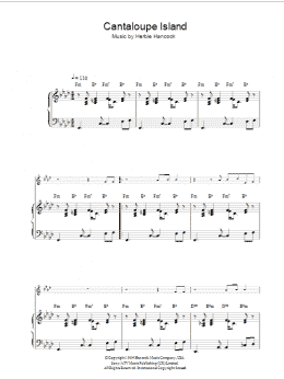 page one of Cantaloupe Island (Piano Solo)