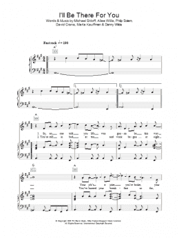page one of I'll Be There For You (theme from Friends) (Piano, Vocal & Guitar Chords (Right-Hand Melody))